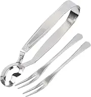 GRADENEVE Set of Escargot Tongs Tableware Kitchen Food Tongs for Snails Forks Eating Tools Stainless Steel Easy to Clean