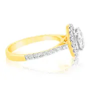 Luminesce Lab Grown 18ct Yellow Gold 2 Carat TW 1.5 Carat Certified Diamond Engagement Ring, P