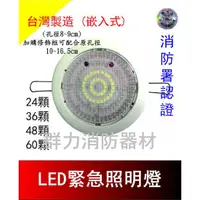 在飛比找蝦皮購物優惠-☼群力消防器材☼  台灣製造 小崁入式 LED緊急照明燈 5