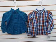 Boys Nautica $37.50 - $39.50 Assorted Plaid L/S Button Down Shirts Size 4 - 16
