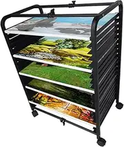Art Drying Rack,20 Shelves Art Storage Rack,Floor-Standing Adjustable Oil Painting Storage Rack,Suitable for Storing Oil Paintings and Drawing Boards