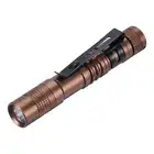 Mini Flashlight with Clip, Small LED Pen Flashlights, Brown