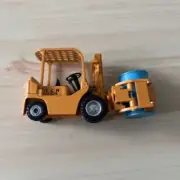 Shinsei A009 1:43 Die Cast Yellow Mini Power TCM FG25 Forklift w/Blue Drum