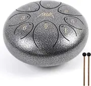 8" Steel Tongue Drum C Key Kit - 8 Notes, Mallets, Stickers, Picks, Bag