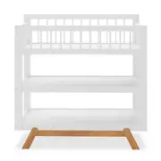Madina 2-Tier Storage Solid Pine Baby Change Table - White