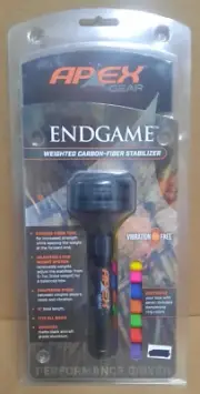 APEX GEAR #AG816B END GAME WEIGHTED CARBON-FIBER STABILIZER & 7 DAMPENING RINGS