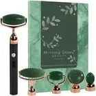 Vibrating Face Roller and Massager - 5 in 1 Rechargeable Jade Roller for Face...