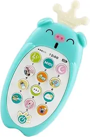 GARVALON 3 Year Old Educational Plaything Teething Simulation Mobile Phone for Early Learning Soft Design for Developing Intelligence and Sensory Skills