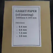 GASKET PAPER, OIL JOINTING, 1000 MM X 300 MM X 0.8 MM, DIY GASKETS,