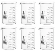 Eisco Labs 1000ml Low Form Beakers, ASTM - Borosilicate Glass - 6 Pack