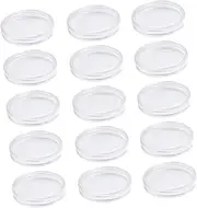 Generic 24Pcs Acrylic Coin Storage Box Coin Display Holder for Easy Organization Protection for Collectors present Giving Compact Design Dust