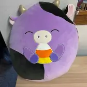 Alexie 14" Purple & Black Cow Candy Corn Squishmallow Plush w/Tag