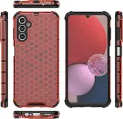 Compatible with Samsung Galaxy A14 5G Cover,Compatible with Samsung Galaxy A14 5G Camera Protection Anti-Drop【Hard PC+TPU】 2 in 1 Phone Case Red