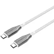Cygnett Armoured USB-C to USB-C Cable 2m White