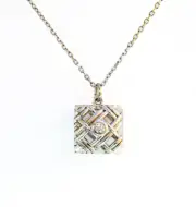 18K White Gold Aroma Diffusing Necklace - Amrita Court