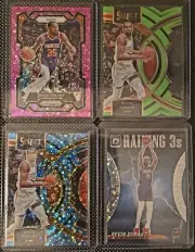 2023-24 Kevin Durant Lot Prizm Pink /50, Select Green Die-Cut /75, Lgt Blue /99+