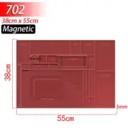 Soldering Station Mat Silicone Work Mat Heat Resistant 932°F Anti-Static Magneti