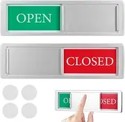 KOMBIUDA 2Pcs Open Close Sign Magnetic Dishwasher Indicator Sliding Privacy Signboard for Washing Machine Eye Catching Colors Easy Installation Status Display