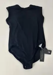 Seafolly Size US 12 Collective Black Cap Sleeve One Piece Cut Out Back Swimsuit