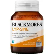 Blackmores Lyp Sine Cold Sore Relief Vitamin Tablets 30 pack