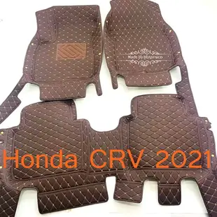 適用Honda crv腳踏墊 CRV CRV2 CRV3 CRV4 CRV5 CR-V5.5專用包覆式皮革腳墊C