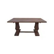 Florence High Dining Table 200cm French Provincial Pedestal Solid Timber Wood