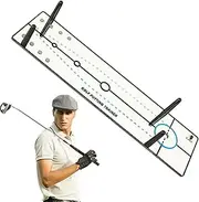 Golf Groove Putting,Foldable Training Aid for Golf Putting Practice - Putter Alignment Training Aid Effective Putting Aid and Golf Trainer for Home Helves