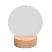 Sublimation LED Acrylic Photo Frames Night Lights with Warm Color Light,with Wood Stand for Heat Pr White
