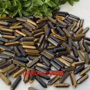 100p Wholesale Natural Tiger's eye jasper Obelisk Quartz Crystal Double Point 1"