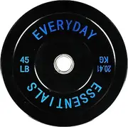 Everyday Essentials Color Coded Olympic Bumper Plate Weight Plate w Steel Hub
