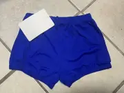 Adult M Royal Blue Cheer Dance Boy Cut Boy Short Panty Cover Spankie Bloomer NWT