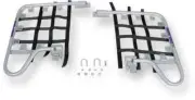 DG Nerf Bars Silver Black for Suzuki Quadsport Z400 2x4 03-14
