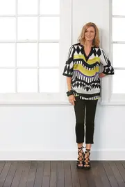 Acapulco Cotton Print Kaftan--HAM-97363S2