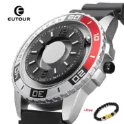 EUTOUR Luxury Designer Watch Magnetic Ball Men's Quartz WristWatch Waterproof