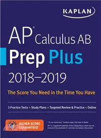 在飛比找三民網路書店優惠-Ap Calculus Ab Prep Plus 2018-