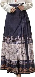[Angcoco] Women's Elegant Boutique Embroidered Blouse Top Horse-face Pleated Jacquard Skirt