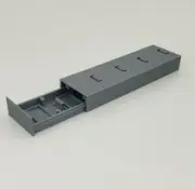 3D Printed Nintendo Switch Portable Game Case Holder 8 Games Silver PLA Plastic