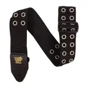 [ERNIE BALL] [Genuine] 5397 Guitar Strap Hole Lotta Metal Silver
