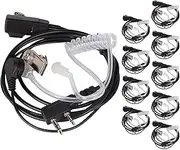 HEKKI 10PCS Accessories Acoustic Tube Headset Earpiece for for Radio Walkie Talkie Headset for 888S UV-5R UV-82