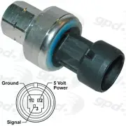 HVAC Pressure Switch For 1994-1996 Chevrolet Corsica 1995