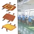 Stool Chair Cushion 35cmx25cm Bamboo Breathable Rectangular Anti-slip for