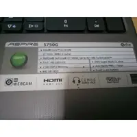 在飛比找蝦皮購物優惠-ACER Aspire 5750G 筆記型電腦 ACER宏碁