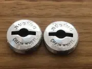 Sugino Chain wheel - Crank Caps Chrome - old school bmx