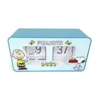 Perfect World Tokyo SNOOPY Peanuts Pata Pata Flip Clock Clock Interior Blue