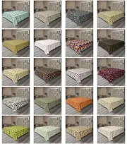 Ambesonne Acorn Print Flat Sheet Top Sheet Decorative Bedding 6 Sizes