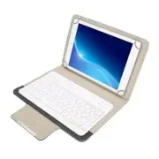 9.7 10.1inch Universal Tablet PU Protective Case Cover + Bluetooth Keyboard