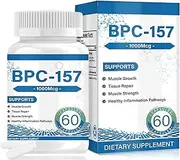 BPC 157 Peptide Capsules - 1000mcg, BPC-157 Supplement for Gastrointestinal Health Support, Non-GMO,Dairy Free, Gluten Free, 60 Capsules (1)