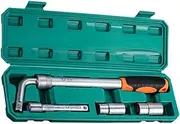 MagiDeal Telescoping Lug Wrench Wheel Nut Remover Easily Install Professional Comfortable Handle Compact Wheel Wrench Tire Repair Tool, 6 Telescopic Box