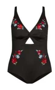 City Chic Small Serena One Peice Swimwear Plus Size 16