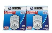 Brinks 2686-119 2-Pack ANSI 3 Electronic Deadbolt Satin Nickel Finish New